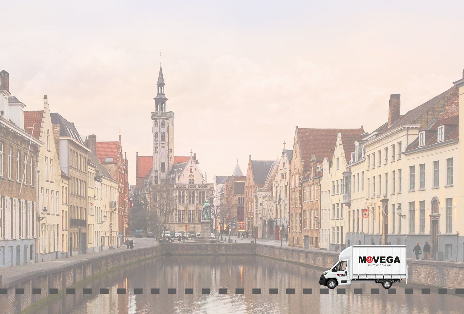 Urban view in Belgium