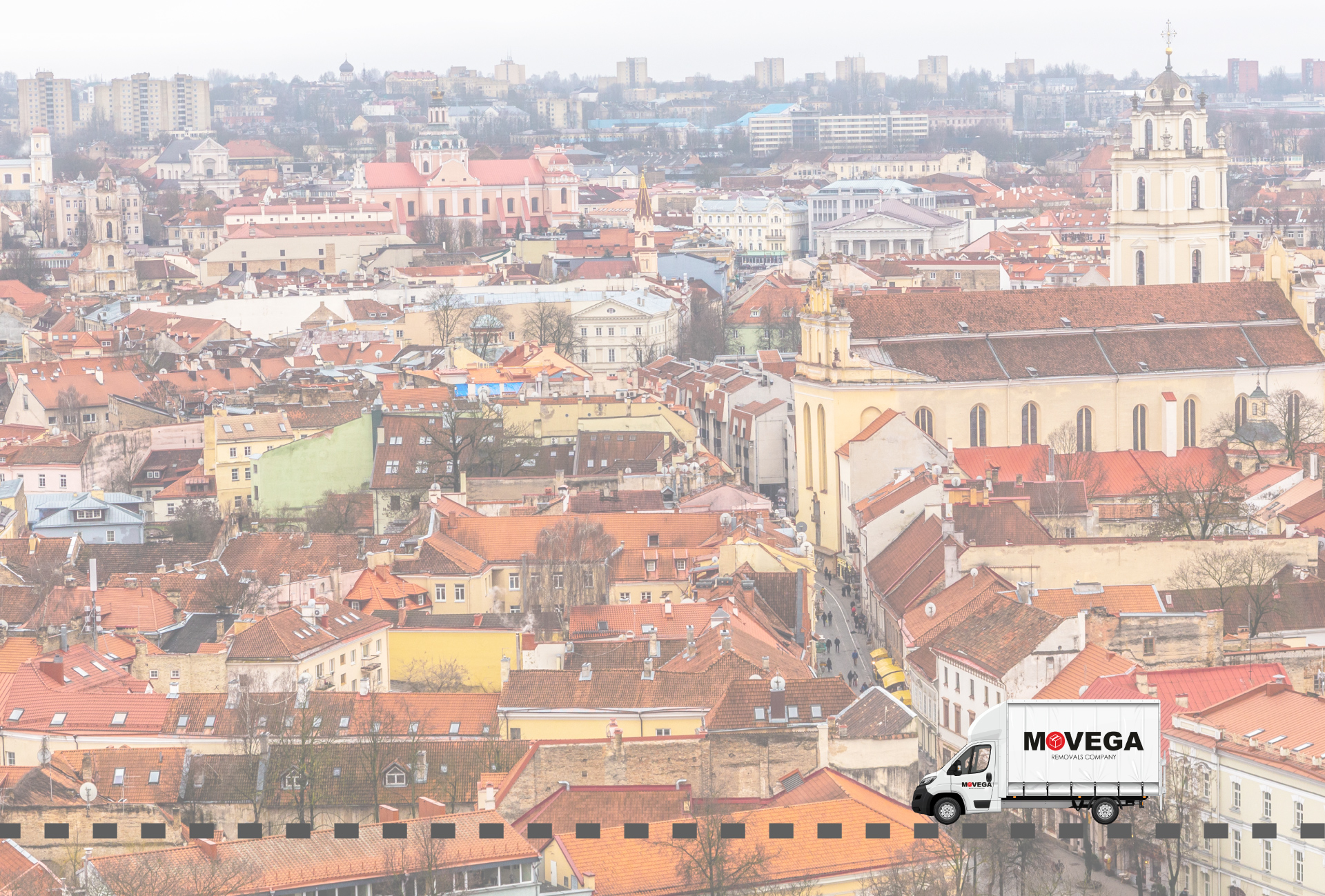 An urban view in Lithuania