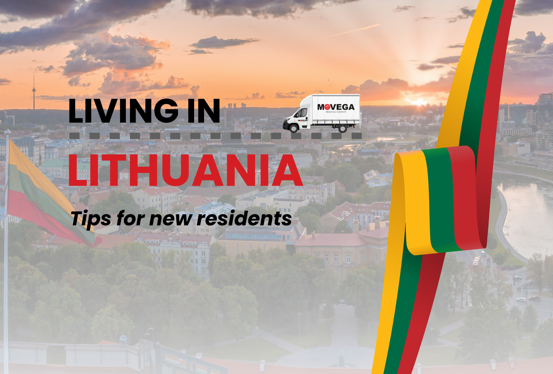 A Lithuania city landscape