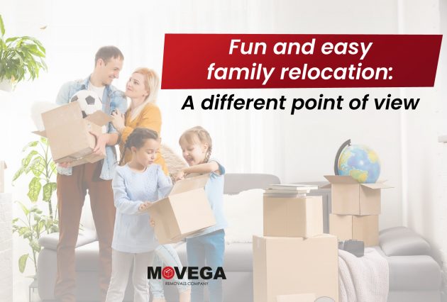 a relocating family packing their belongings